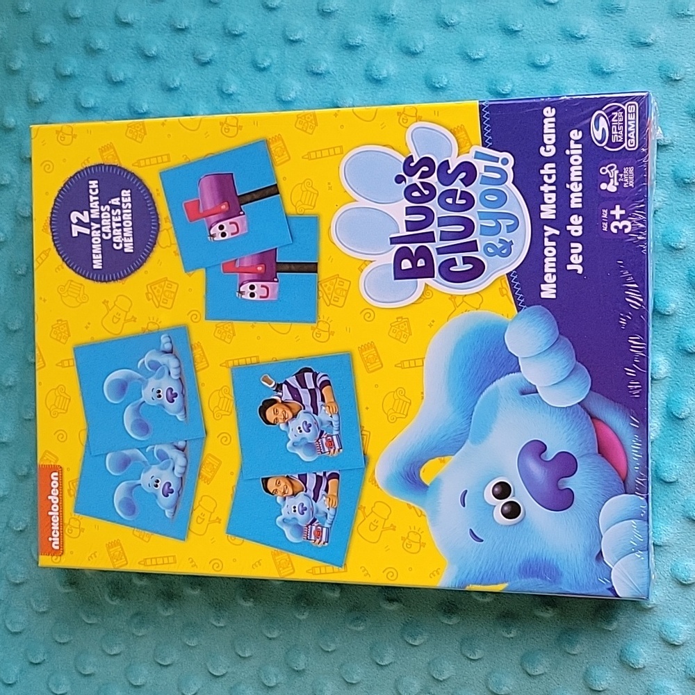 Nickelodeon Blues Clues & You Memory Match Game 3+ New